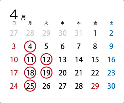 2022-04営業日カレンダー